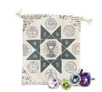 Custodia per tarocchi, con coulisse, porta carte per tarocchi, porta tarocchi, sacchetti e sacchetti per gli appassionati di tarocchi, oracolo, carta, , 13 x 18 cm, B, Refer to description,