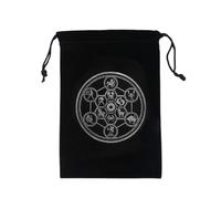 Custodia per tarocchi, misteriosa custodia nera magica per carte di tarocchi, lunga durata, per saggezza delle streghe, carte da gioco, accessori per carte tarocchi, sacchetto regalo, Sezione D, vedi