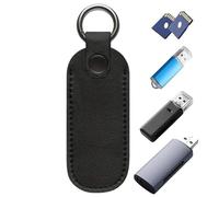 Custodia per tasti USB: con custodia per flash drive USB | Caso di spedizione per USB per insegnanti, lavoratori e studenti, organizer compatto per pendolare, Nero, Consulte la