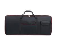 Custodia per tastiera 61/76/88 tasti per pianoforte elettronico, tessuto Oxford 600D con imbottitura in schiuma spessa 6mm, Borsa portaoggetti resistente agli strappi e all'acqua, Gigbag antiurto,Nero