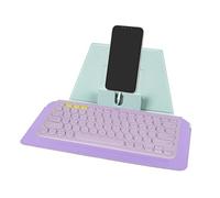 Custodia per tastiera compatta Geekria, custodia da viaggio in ecopelle con supporto per telefono e tablet, compatibile con Logitech Pebble Keys 2 K380s / K380, Magic Keyboard (Daydream Mint)