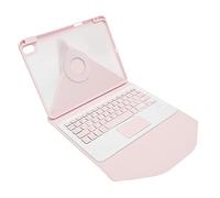 Custodia per Tastiera, Custodie per Tastiera per Tablet, Design Tutto in Uno, Sveglia in Ufficio (Rosa)