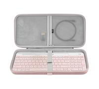 Custodia per tastiera Geekria, compatibile con Logitech MK470 Slim / K585 / K580 (tastiera e combo tastiera e mouse), borsa da viaggio protettiva rigida (Rosa)