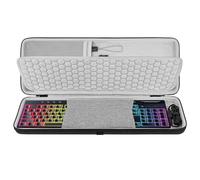 Custodia per tastiera Geekria, compatibile con Razer BlackWidow V4 Low Profile/DeathStalker V2, Corsair K100 AIR, borsa da viaggio rigida (grigio scuro)