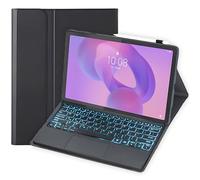 Custodia per tastiera per Honor MagicPad 4 (12,3") YLE-W09, custodia a libro con tastiera Bluetooth wireless | Tastiera retroilluminata | Mouse touch