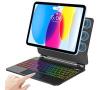 Custodia per tastiera per iPad 11a (A16, 2025) e 10a generazione 11" (2022) - Supporto a sbalzo galleggiante con trackpad multi-touch, tastiere magiche retroilluminate per iPad A16 Custodia con