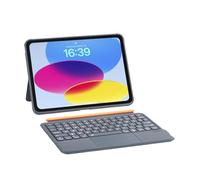 Custodia per tastiera per iPad Air 11 (M2/M3) e Pro 11 (1/2/3/4th), iPad Air 4 e 5 da 10 pollici 2022 e 11a generazione (A16, 2025), tastiera magnetica staccabile con trackpad, 7 modalità