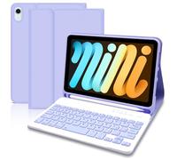 Custodia per tastiera per iPad Mini 7 (A7 Pro) 2024 8,3 pollici, custodia con tastiera per iPad mini A17 Pro / 6sesta generazione, custodia con tastiera mini iPad rimovibile e portapenne per mini 7a