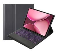 Custodia per tastiera per Oppo Pad Air 5 (12,1 pollici), custodia a libro con tastiera wireless Bluetooth | Tastiera retroilluminata | Touch Mouse