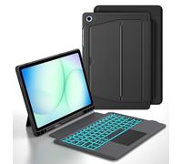 Custodia per tastiera per Samsung Galaxy Tab A11+/A9+ Plus 11 pollici: tastiera trackpad retroilluminata a 7 colori per Samsung Tab A9 + A11+ Plus 5G | Smart Touch wireless magnetica staccabile