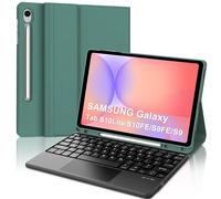 Custodia per tastiera per Samsung Galaxy Tab S10 Lite S10 FE 2025/S9 FE 2023 da 10,9 pollici, layout UK, tastiera Bluetooth wireless con supporto e trackpad per Samsung Galaxy Tab S9 da 11 pollici
