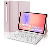 Custodia per tastiera per Samsung Galaxy Tab S10 Lite S10 FE 2025/S9 FE 2023 da 10,9 pollici, layout del Regno Unito, tastiera Bluetooth wireless rimovibile con supporto per Samsung Galaxy Tab S9 11