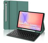 Custodia per tastiera per Samsung Galaxy Tab S10 Lite S10 FE 2025/S9 FE 2023 da 10,9 pollici, layout del Regno Unito, tastiera Bluetooth wireless rimovibile con supporto per Samsung Galaxy Tab S9 11