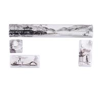 Custodia per tastiera personalizzata decorativa con motivo paesaggistico portatile ecologico Copritasto per tastiera meccanica (tastiera orizzontale 4 tasti)
