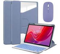 Custodia per tastiera Xiaomi Pad 7/7 Pro da 11,2", custodia rotante e tastiera Bluetooth staccabile con portapenne, viola