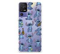 Custodia per TCL 40 SE ufficiale di Lilo & Stitch Pattern trasparente per proteggere il tuo cellulare. Cover per TCL in silicone flessibile con licenza ufficiale Disney