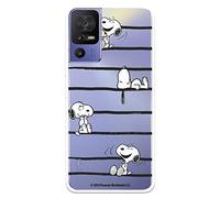Custodia per TCL 40 SE Ufficiale Peanuts Snoopy Stripes per proteggere il tuo cellulare. Custodia per TCL in silicone trasparente flessibile con licenza ufficiale Snoopy