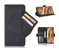 Custodia per TCL 505 4G, per TCL 505 4G Cover Portafoglio Pelle Sintetica con TPU, Supporto Stand, Chiusura Magnetica Slot Flip Case per TCL 505 4G, Nero