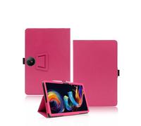 Custodia per TCL NXTPaper11 Plus Tablet 11,5 pollici, yystao PU Custodia Compatibile con TCL Tablet NXTPaper11 Plus - Cinghia da polso, pelle testurizzata design pieno avvolgente, rosa - rosso