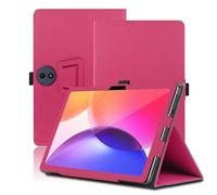 Custodia per TCL Tab A1 Plus 12.2 Pollici, Cover Tablet TCL Tab A1 Plus, Copertura Protettiva Pieghevole con Supporto per Matita e Cinturino da Polso, Protezione Completa. (Rosso)