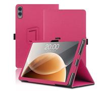 Custodia per Teclast T65 13.4 Pollici, Cover Tablet Teclast T65, Copertura Protettiva Pieghevole con Supporto per Matita e Cinturino da Polso, Protezione Completa. (Rosso)