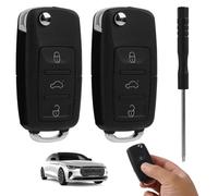 Custodia Per Telecomando Chiave Con 3 Pulsanti, Custodia Per Chiave Pieghevole Per Telecomando, Custodia Per Chiave A Distanza, Adatta Per Golf, Bora, Passat, Golf, Polo, Jetta, Sharan, Touran