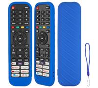 Custodia per telecomando in silicone compatibile con Hisense EN2G30H EN2D30H EN2J30H EN2N30H EN2N30H EN2A30 EN2P30H TV telecomando antiurto custodia con cordino (blu)