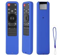 Custodia per telecomando in silicone compatibile con LG MR25GA TV Voce Magia AI Telecomando Cover protettiva antiurto con cordino (blu)