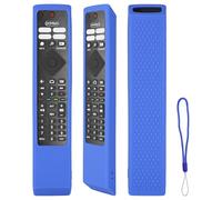 Custodia per telecomando in silicone compatibile con Philips HR45B-GJ01 BRC0984501 HR45B-GJ06 YKF474-B013 TV telecomando copertura protettiva antiurto con cordino (Blu)