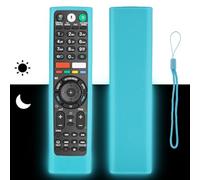 Custodia per telecomando in silicone compatibile con Sony RMT-TX100D RMT-TX102D RMT-TX300E RMF-TX310E TV Telecomando Cover protettiva antiurto con cordino (blu fluorescente)