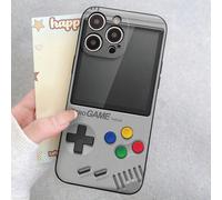 Custodia per telefono compatibile con console da gioco retrò per Galaxy S25 Ultra/S24 Ultra/S23 Ultra, 16/15/14/13/12/11 Pro Max, OPPO, Realme, Infinix, design morbido in TPU anti-urto, custodia ultra