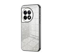 Custodia per telefono compatibile con OnePlus ACE2/11R, custodia protettiva ibrida con glitter trasparente, sottile, trasparente, antigraffio, assorbimento degli urti, in TPU, compatibile con OnePlus
