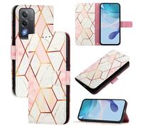 Custodia per telefono compatibile con OPPO A5 5G all'estero/A3 PRO 5G all'estero/OPPO A3 PRO 5G India/OPPO A80 5G Europa/OPPO K12X 5G all'estero Marmo Antiurto Pelle Flip Folio Book Wallet Case, Oro