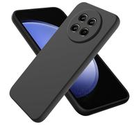 Custodia per telefono compatibile con Realme, custodia per telefono nera opaca solida, guscio morbido in TPU opaco e delicato sulla pelle, anti-impronte, anti-sudore, anti-scivolo, lente della fotocam