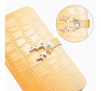 Custodia per telefono compatibile con Samsung Galaxy J330 con cinturino: giallo sfumato