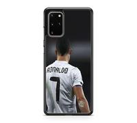 Custodia per telefono compatibile con Samsung Galaxy S20 FE - Cristiano Ronaldo - Momento decisivo - Sublimazione HD - Silicone Nero - Custodia per telefono in Folie