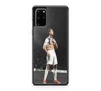 Custodia per telefono compatibile con Samsung Galaxy S20 FE - Cristiano Ronaldo - Momento di Gloria - Sublimazione HD - Silicone Nero - Cover in Folie
