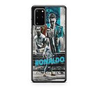 Custodia per telefono compatibile con Samsung Galaxy S20 FE - Cristiano Ronaldo - Momento di Gloria - Sublimazione HD - Silicone Nero - Cover in Folie