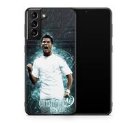 Custodia per telefono compatibile con Samsung Galaxy S21 FE - Cristiano Ronaldo - Momento decisivo - Sublimazione HD - Silicone Nero - Cover in Folie