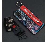 Custodia per telefono compatibile con TCL40XL/40T/T608D/Lively Jitterbug Smart4 - Design graffiti, silicone antiurto, supporto, antipolvere,