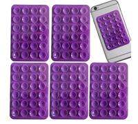 Custodia per telefono con aspirazione, custodia per telefono in silicone con ventosa, supporto per telefono in silicone in 5 parti, supporto magnetico per telefono accessori autoadesivi per selfie