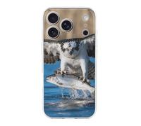 Custodia per telefono con caccia in volo selvaggio compatibile per iPhone 17/Pro Custodia protettiva antiurto sottile TPU carino custodia per telefono trasparente