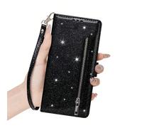 Custodia per telefono con cerniera, cinturino da polso, slot per schede, colore solido, compatibile con iPhone 17, 16, Galaxy S25, S24, A16, A56, 14 Galaxy S8,Galaxy S8+,Galaxy S9,Galaxy S9+,Galaxy No