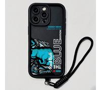 Custodia per telefono con colore blu Red Bull, grafica cool e design con cordino. Custodia protettiva morbida a tutto il corpo, antiurto, resistente all'acqua e antipolvere. Compatibile con iPhone 17