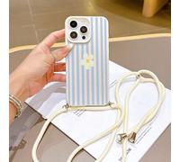Custodia per telefono con cordino regolabile e tracolla, a righe verticali rosa vivace, custodia protettiva leggera e antiurto in TPU per telefoni Apple IPhone X/XS,iPhone 12,iPhone 12 Pro,iPhone 12 P