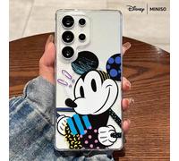 Custodia per telefono con design pop art di Topolino Disney, trasparente, magnetica e antiurto, adatta per Samsung S26 Ultra/S26 Edge/S26 Plus/S26/S25 Ultra/S25 Plus/S25/S25FE/S25Edge/S24Ultra/S24Plus