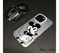 Custodia per telefono con design retrò in bianco e nero di Topolino Disney, adatta per iPhone 17/17 Pro/17 Pro Max/17 Air/16/15/14/13/12/11/X, custodia per iPhone 17 Pro Max, custodia per iPhone 17 Pr