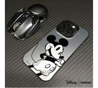 Custodia per telefono con design retrò in bianco e nero di Topolino Disney, adatta per iPhone 17/17 Pro/17 Pro Max/17 Air/16/15/14/13/12/11/X, custodia per iPhone 17 Pro Max, custodia per iPhone 17 Pr
