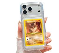 Custodia per telefono con display per carte/foto per iPhone, caricatori superiori e custodie per visualizzazione di immagini TCG, compatibile con carte Pokemon, Sport, One Piece, Magic