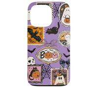 Custodia per telefono con francobollo retrò di Halloween Spookie Cutie Custodia per iPhone 13 Pro